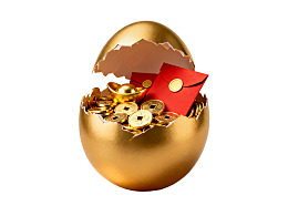 金蛋破壳现金币红包图片