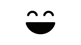 简洁黑色笑脸图标图片
