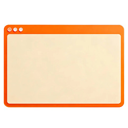 橙边米色空白板设计图