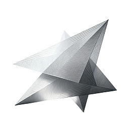 银色几何星形图案图片