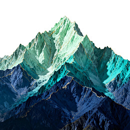 色彩斑斓的山峰景观图片