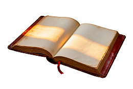 一本打开的复古旧书图片