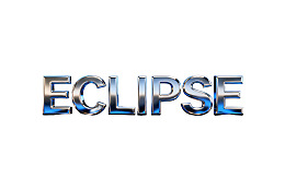 金属质感的'ECLIPSE'文字设计