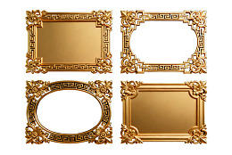 四款金色古典风格画框