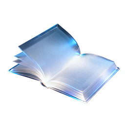 发光的蓝色书页书籍图片