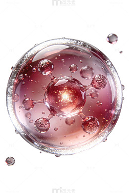 粉色分子光效粒子81