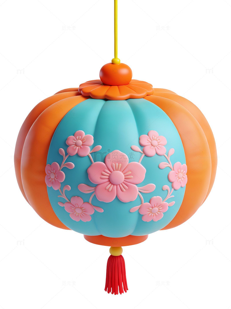 中式灯笼樱花图案98