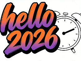 卡通风格新年闹钟图案设计