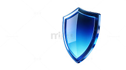 蓝色科技盾牌光效74