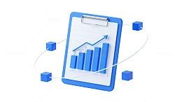 蓝色数据图表图标58