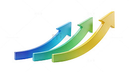 彩色增长箭头图标16