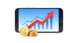 金融增长图表图标58