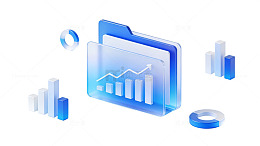 蓝色数据图表图标60