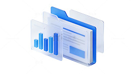 蓝色数据图表图标38