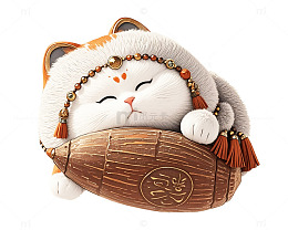 卡通猫咪装饰包设计图