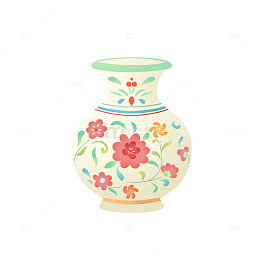 国风国潮花瓶图样