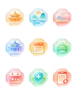 景区服务图标集43