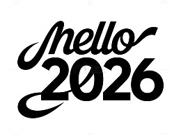 时尚黑体字2026标志设计