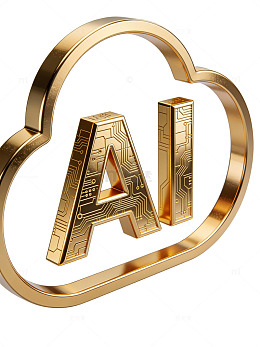 金色AI云图标54