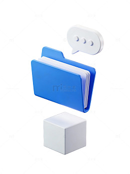 蓝色文件夹图标设计73