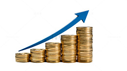 金币堆叠增长箭头88