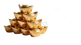 金元宝堆叠背景58