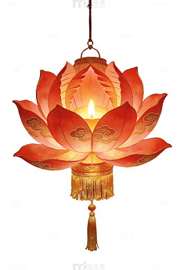 莲花灯笼烟花夜82