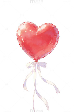 心形气球彩带23