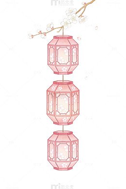 粉色灯笼樱花图04
