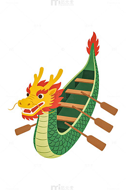 端午龙舟卡通插画42