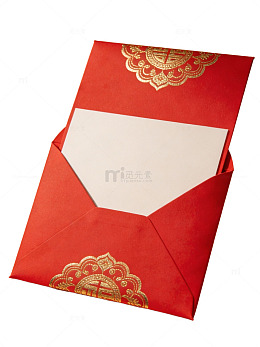 红色喜庆红包信封38