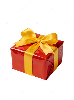 红色礼盒配黄丝带32