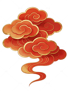 红金祥云图案11