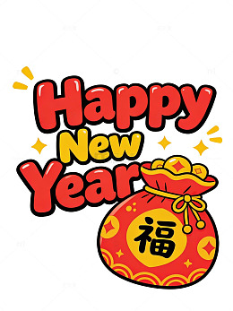 新年红包卡通海报31