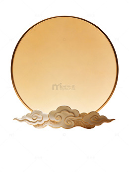 金色云纹边框设计74