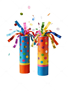 彩色派对彩带礼炮48
