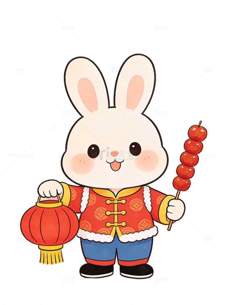 卡通兔子灯笼糖葫芦12
