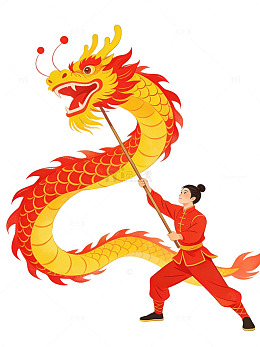 龙舞少年插画14