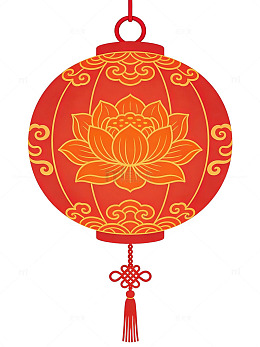 红金莲花灯笼69