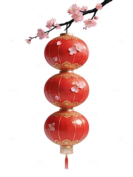 红灯笼樱花挂饰66