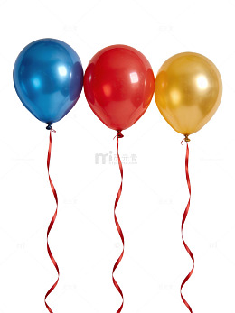 三色气球彩带85