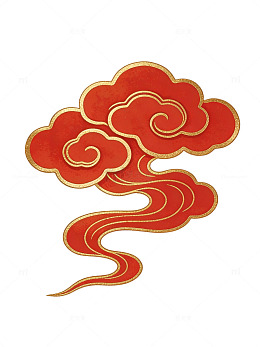 红金祥云图案51