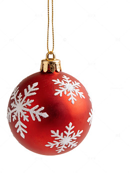 红色雪花圣诞球81