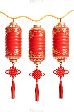 红金灯笼中国结35