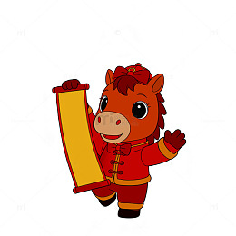 马年元素 过年喜庆 新春