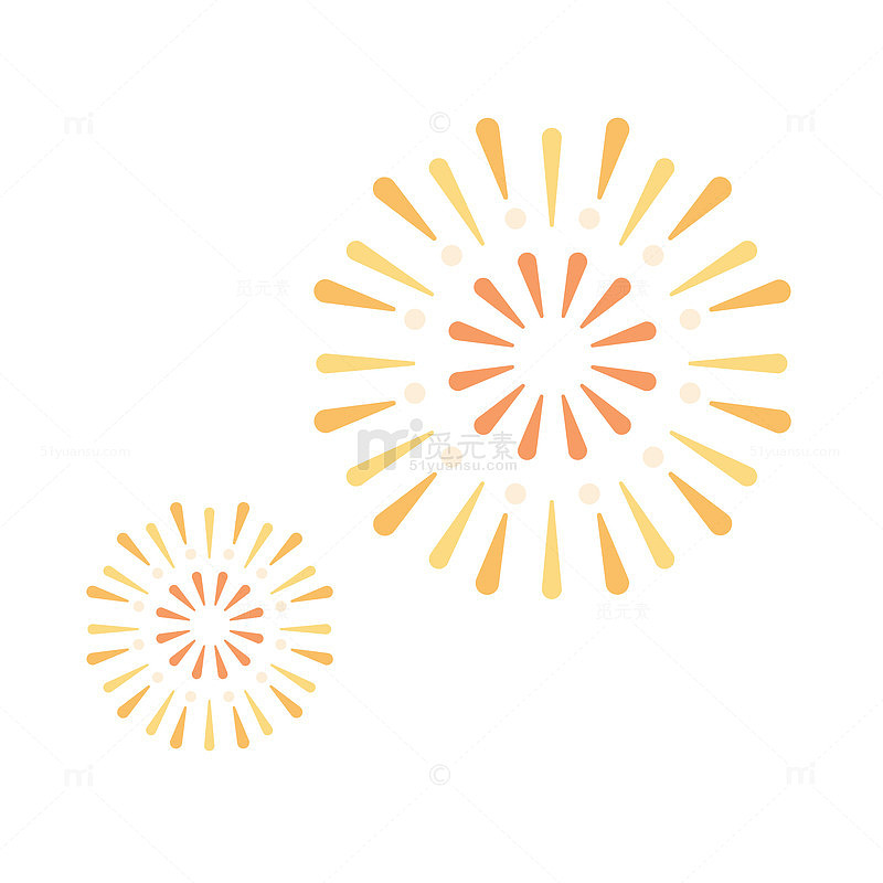 简约烟花图案设计元素