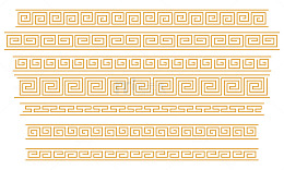 中国风回纹边框装饰图案