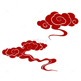 传统中国风祥云图案装饰元素