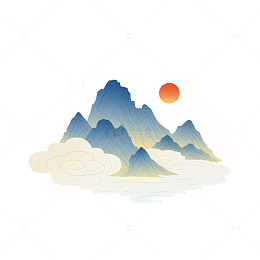 新国风日出山景