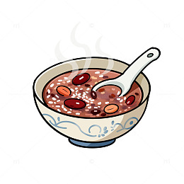 中国风腊八粥插画